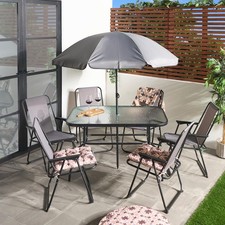 OHS 8 Piece Patio Set Foldable