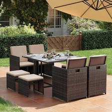 RATTAN GARDEN FURNITURE CUBE