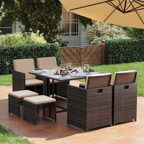 Rattan garden furniture - garden,