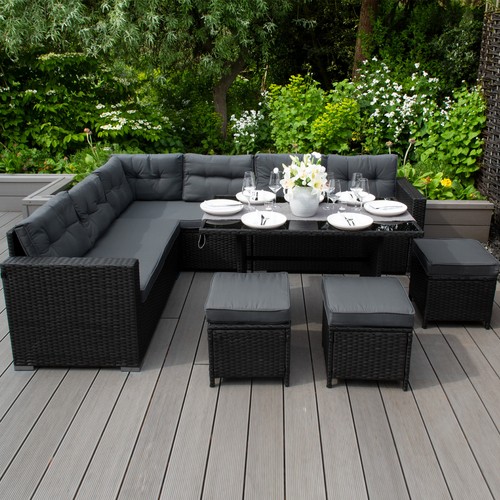 Rattan corner furniture set - rattan,