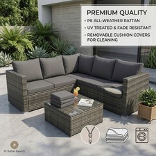 Rattan Corner Sofa 5Seater