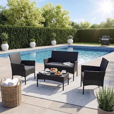 Outdoor 4 Seater Rattan